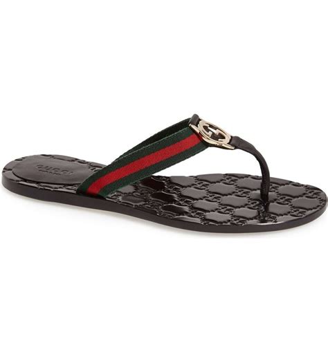 gucci flip flops tweedehands|net a porter Gucci sandals.